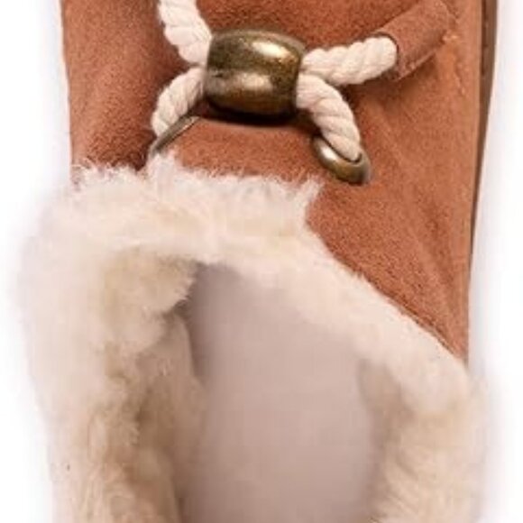 MUK-LUK  Women's Ziggy Sunset Blvd. Booties Ankle Boot, Cognac VGUC - Picture 3 of 4